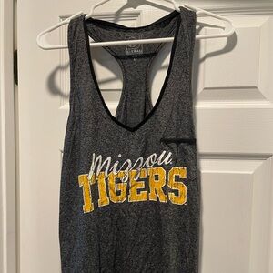 University of Missouri-Columbia “Mizzou Tigers” gray tank top